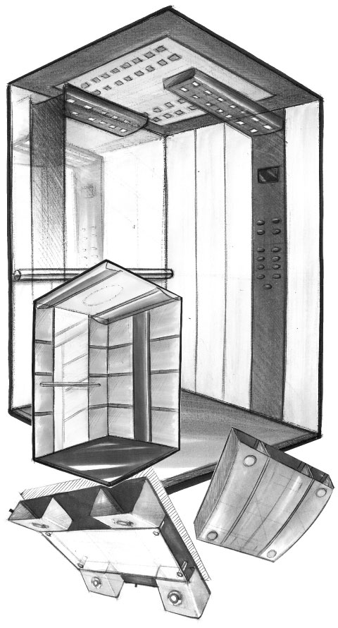 cabina ascensor custom